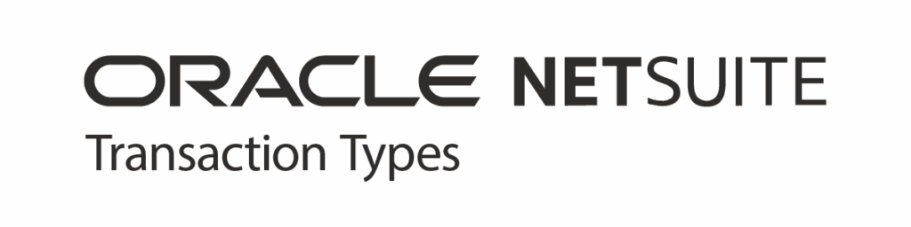 NetSuite Transaction Types for Business Areas