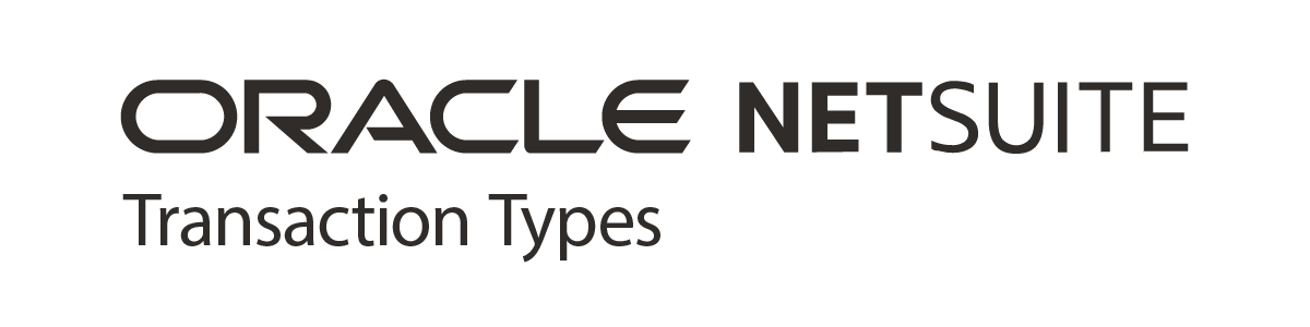 NetSuite Transaction Types
